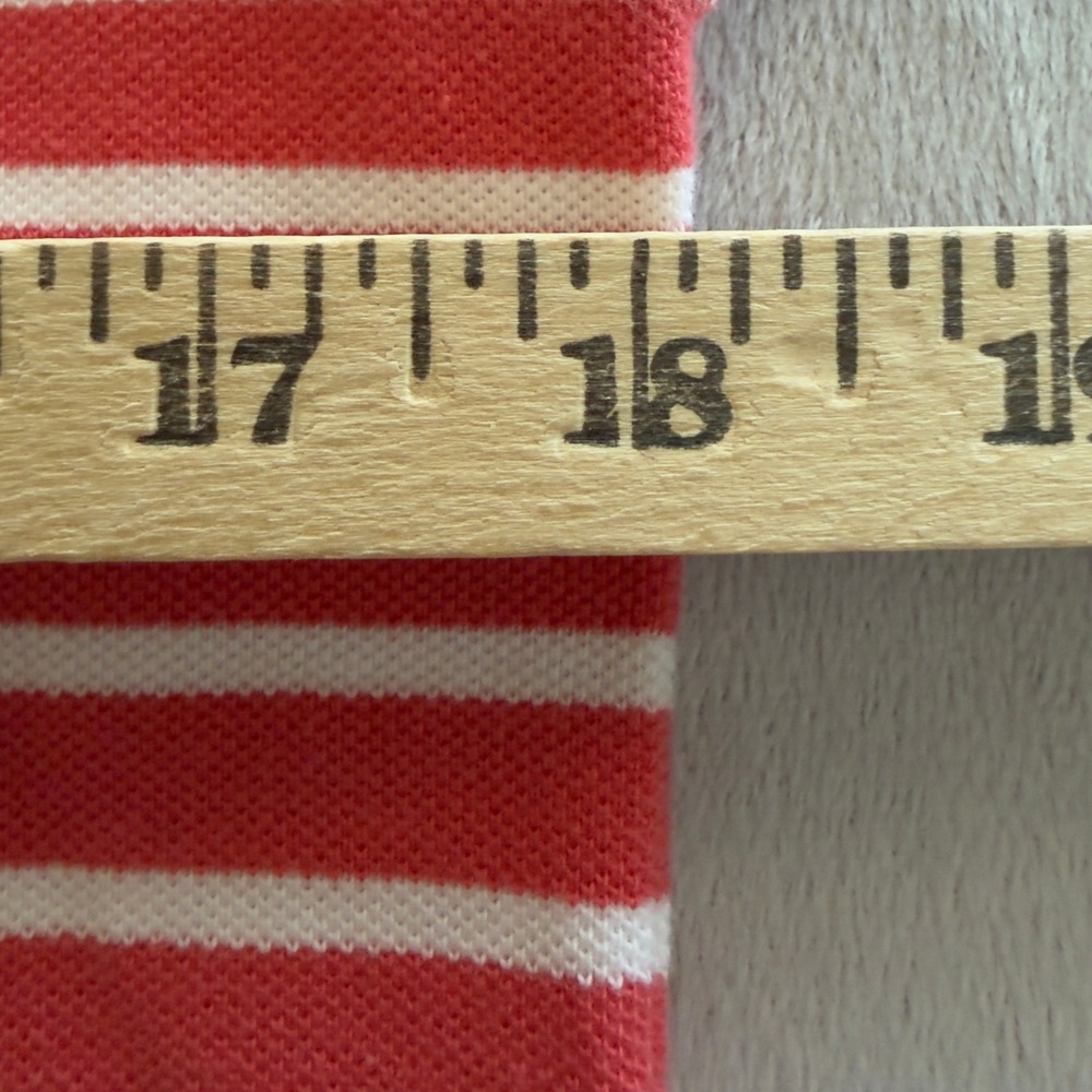 Polo Ralph Lauren Polo Shirt Mens Small Red White Striped Short Sleeve Pony Logo - Picture 7 of 9